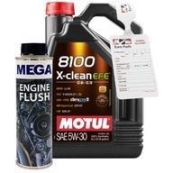 Motorový olej Motul 8100 X-Clean EFE 5 l 5W-30 + Preplachovač pre dieselový motor benzín MEGA 300ml VYSOKÁ ÚČINNOSTI