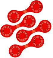 ODBLASKI MAGNETYCZNE NA ROWER SPACER BIEGANIE 4SZT CZERWONE