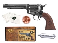 Rewolwer Wiatrówka Colt Single Action Army .45 4.5 mm BB antyk + gratisy