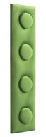 Čalúnený panel Nástenná opierka hlavy imitácia kociek zelená 50x12,5 cm