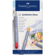 Kredki akwarelowe Faber-Castell 12kol w metalowym pudełku