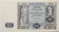 Banknot 20 Złotych - 1936 rok - Seria AX
