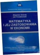 Matematyka I jej Zastosowania W Ekonomii -