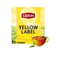 Herbata czarna ekspresowa Lipton YELLOW LABEL 92 torebki 184g