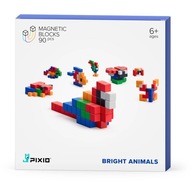 Magnetické kocky Pixio Bright Animals 90 ks