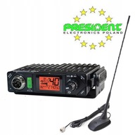 ZESTAW CB PRESIDENT BILL + ANTENA 45 CM MAGNES