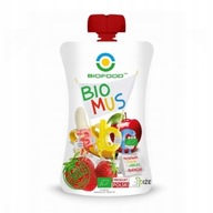 BIO FOOD Bio Mus truskawka + banan + jabłko Eko 90