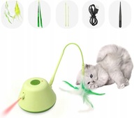 Hračka pre mačky z peria Interaktívne LED USB