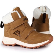 Buty zimowe dziecięce Kappa TAPIWA K BEIGE/BROWN Ocieplane Futerko