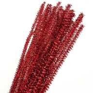 Kreatívne kovové drôtiky červené 30cm 40ks