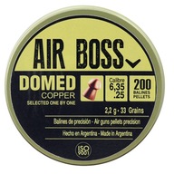 Śrut do wiatrówek Air Boss Domed Copper 2,2 grama kal. 6,35 mm 200 sztuk