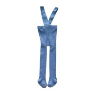Dojčenské pančuchové nohavice na traky modré S 0-6mcy