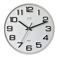 Nástenné hodiny JVD HX2472.7 strieborné 3D SWEEP 31cm