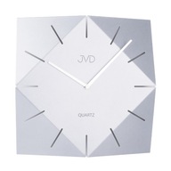 Nástenné hodiny, kovové JVD HB21.2, strieborné,28,5cm