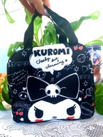 krásna priestranná štýlová taška do ruky kufor Kuromi Sanrio Kawaii