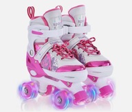 WROTKI DZIECIĘCE REGULOWANE KLASYCZNE ŚWIECĄCE KÓŁKA LED R. 28-31 TOMSHOO