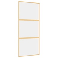 Przesuwne drzwi szklane 90x205 cm, złoty kolor