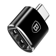 Baseus adapter przejściówka ze złącza USB na USB Typ C OTG czarny (CATOTG-0