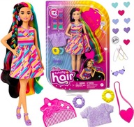 Lalka Barbie Totally Hair Kolorowe włosy akcesoria serduszka HCM90 AR5085