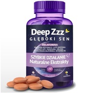 Deep Zzz Melatonín pre spánok Zlepšuje kvalitu spánku Regeneruje 180 tab