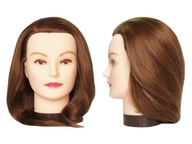 Model fryzjerski damski treningowy naturalne włosy GŁÓWKA FRYZJERSKA