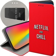 ETUI Z KLAPKĄ DO SONY XPERIA 1 III WZORY NETFLIX SERIALE FILMY KINO FUTERAŁ