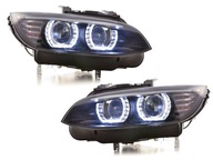 BMW 3 E92 E93 2006-2010 lampy przednie bi xenon D1S black ringi LED dzienne