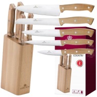 5 DB-OS GERLACH COUNTRY KÉSKÉSZLET ACÉL KONYHAKÉS SZETT ÉLES