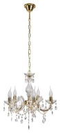 Lampa wisząca żyrandol kryształowy złoty 5x40W E14 Maria Teresa Candellux