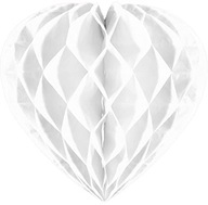 Folat - Honeycomb heart - 30 cm - White