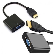 ADAPTER PRZEJŚCIÓWKA HDMI -VGA KONWERTER SYGNAŁU DSUB FHD