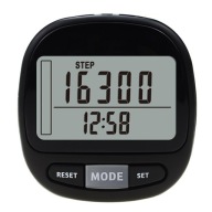 1 ZESTAW DOKŁADNY KROKOMIERZ 3D Z KLIPSEM I SMYCZĄ - CZARNY