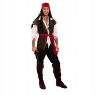 Cosplay Kapitan Jack Sparrow kostium dla dorosłych