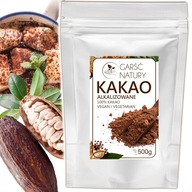 KAKAO NATURALNE CIEMNE Alkalizowane w Proszku 500g Mocne Prawdziwe Kakao