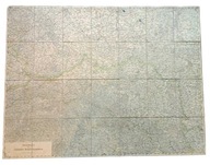 Mapa terenów bitwy galicyjskiej - wyd. Wiedeń 1915 r.