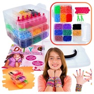 SADA NA VÝROBU NÁRAMKOV Z GUMIČIEK LOOM BANDS KUFROV XXL