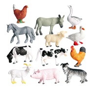 Realistický svet hospodárskych zvierat s 12-násobným zvieracím modelom