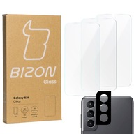 3x Szkło + szybka na aparat BIZON do Galaxy S21