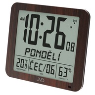 JVD DH9335.2 - 25x20,5cm - Hnedá - Elektronické hodiny s dátumom