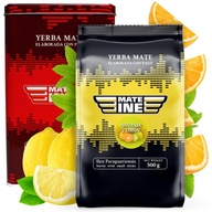 Zestaw Yerba Mat Mateine Naranja Limon 500g + Yerbera Box z dozownikiem