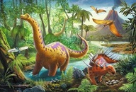 PUZZLE 60 UKŁADANKA Dla Dzieci ZWIERZĘTA DINOZAURY TREFL 4+