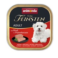 ANIMONDA Vom Feinsten Classic wołowina i serca indyka mokra karma dla psa 1