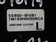 Toyota Verso 2009-2013 commande de climatisation mécanisme alimentation d'air 55900-0F081