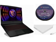 Laptop MSI 15.6 Intel Core i5 8GB + ZEWNĘTRZNY NAPĘD DVD + 10 PŁYT DVD!