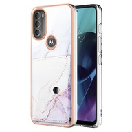 Etui Dla Motorola MOTO G71 5G Marmur Slim Portfel Miękki Zderzak Z TPU Do