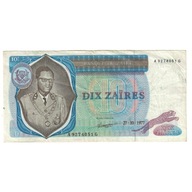Banknot, Zaire, 10 Zaïres, 1977, 1977-10-27, KM:23