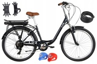 Dámsky bicykel Mestský elektrický 26 palcov 250W batéria lit-jon LUX