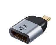 MINI ADAPTER USB C do DISPLAYPORT DP 1.4 8K PRZEJŚCIÓWKA