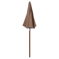 vidaXL Dáždnik na oceľovom stĺpiku, 180 cm, farba taupe