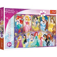 PUZZLE 160 UKŁADANKA DLA DZIECI PRINCESS KSIEŻNICZKI DISNEY 5+ TREFL